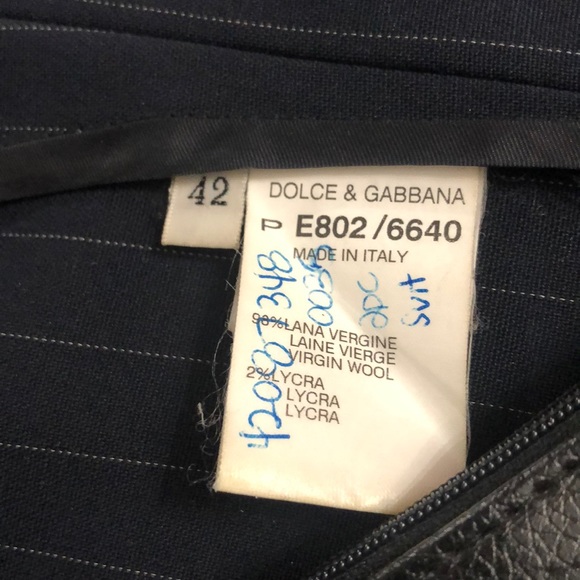 DOLCE & CABBANA pants wool suit size 42 - Picture 8 of 16